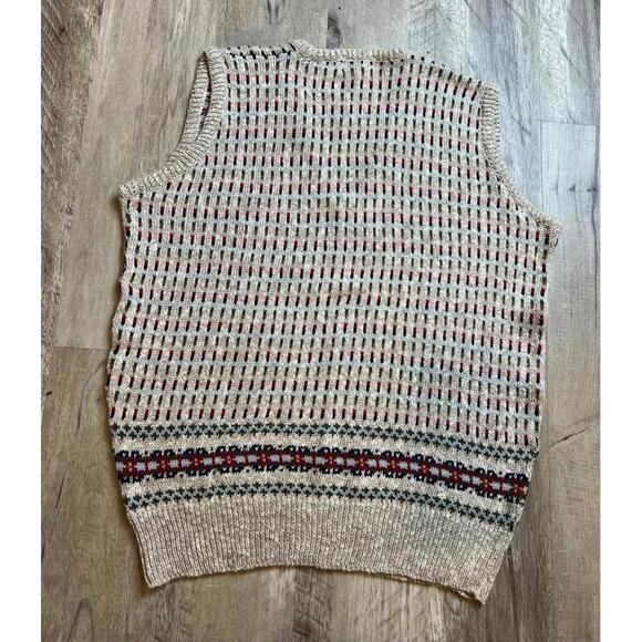 Vintage Michael Ross Fair Isle Sweater Vest 42 - Picture 9 of 10